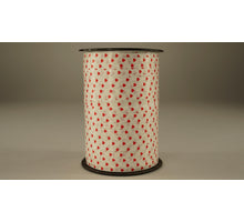 KRULLINT HART 10 MM X 225 M WIT-ROOD