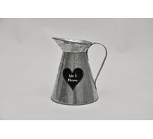 Melkkan zink naturel ''No 1 Mum'' D14 H17,5cm