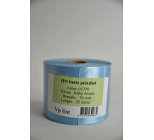 Vp lint baby blauw 70 mm x 50 mtr