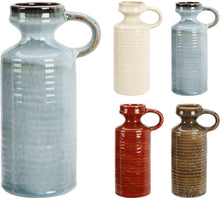 Vase with handle 11.5x8.5x20cm 4 assorted colours