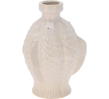FISH VASE EARTHENWARE WHITE 13.5X20CM