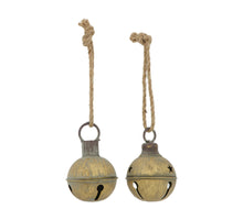 Bell zinc with hanger 8x8x12cm Mixed Antique gold