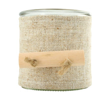 Tealight holder glass 8x9x8cm Beige