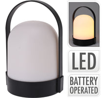 TAFELLAMP KUNSTSTOF D12 H21CM ZWART VOOR BUITEN (excl. 3xAA)