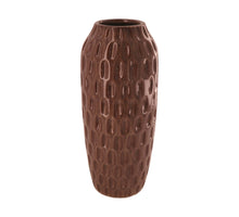 Vase ceramic 16x16x38.5cm Dark brown