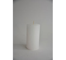 Kaars rustiek 110/60mm wit
