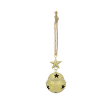 Bell metal with hanger 8x8x16cm Gold