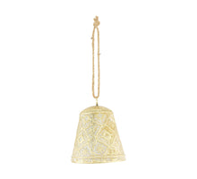 Bell metal with hanger 14x14x17cm Gold