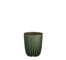 Lungo pot round green FSC Mix - h17xd14cm