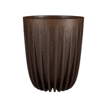 Lungo pot round d. brown FSC Mix - h36xd30cm