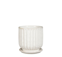 Tim pot round white - h16xd15,5cm