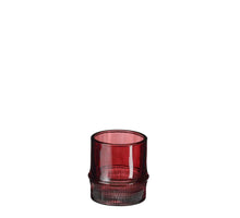 Tea light holder Pjotr bordeaux - h8xd7.5cm
