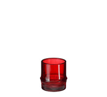 Tea light holder Pjotr red - h8xd7.5cm