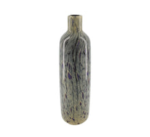 Glass vase 12.5x12.5x46.5cm Dark blue