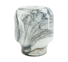 Glass vase 20x20x23.5cm Brown/Black