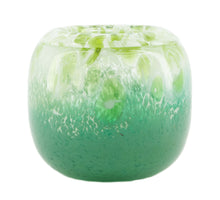 Glass vase 16x16x13.5cm Green