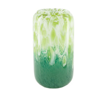 Glass vase 12x12x22cm Green