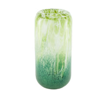 Glass vase 13.5x13.5x27cm Green