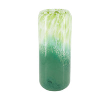 Glass vase 15x15x35.5cm Green