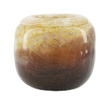 Glass vase 16x16x13.5cm Amber