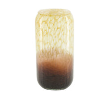Glass vase 13.5x13.5x27cm Amber