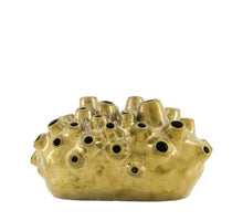 Vase ceramic 27.5x14x15cm Gold