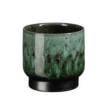 Thiago pot rond d.groen - h14xd15cm