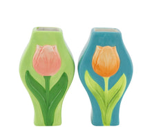 Vase ceramic 9x5.5x15.5cm Mixed