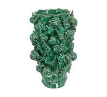 Vase ceramic 24x24x40.5cm Turqoise