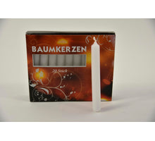 Kerstboom kaarsjes wit doosje á 20 stuks