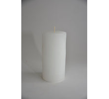 Kaars rustiek 140/70mm wit