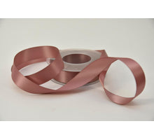 Satijnlint 25 mm x 25 mtr oudrose