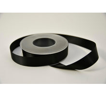 Satijnlint 25 mm x 25 mtr zwart