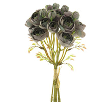 Mini rose bundle x6 purple 33cm