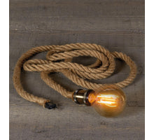 FITTING BRASS LICHT GOUD 7X4,5CM/3M TOUW SNOER MET STEKKER