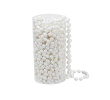 tube beadgarland 8 mm white 8 meter