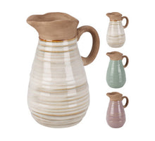 VAAS KANNETJE PORSELEIN 9X11,5X15,5CM  3ASSORTIE KLEUR