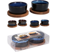 SERVEERSET 4 DELIG 20x10x4,7CM 2 ASS KLEUR