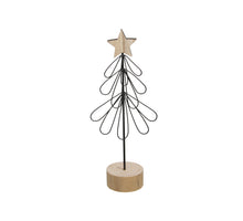pc. 1 metal tree/standing black 9.5x5.5x23 cm