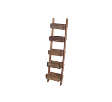Tapper stand with 5 brick moulds vintage wood 31x25/18x125cm