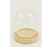 Stolp met houten voet Ø12 hoogte 13 cm