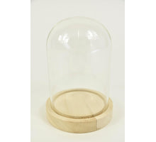 Stolp met houten voet Ø12 hoogte 16 cm