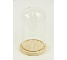 Stolp met houten voet Ø14 hoogte 21 cm