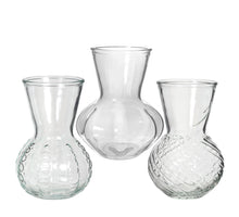 Vaas Kristal glas 3 assortie Ø13 h.18 cm helder