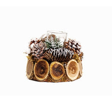 Tealight Holder Christmas D15 H12cm Snow