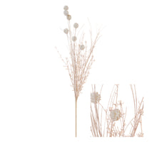 Stem Pompom Tree Flower w/Glitter 10x10x58cm Ivory