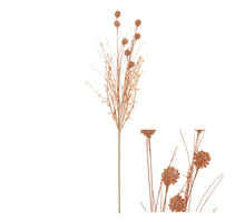 Stem Pompom Tree Flower w/Glitter 10x10x58cm Copper