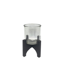 Tealight Holder Rawis D16 H21cm Black