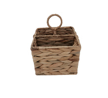 Storage Basket water hyacinth 16x16x13cm Natural