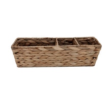 Storage Bakset Water hyacintl w/Divider 40x10x12cm Natural